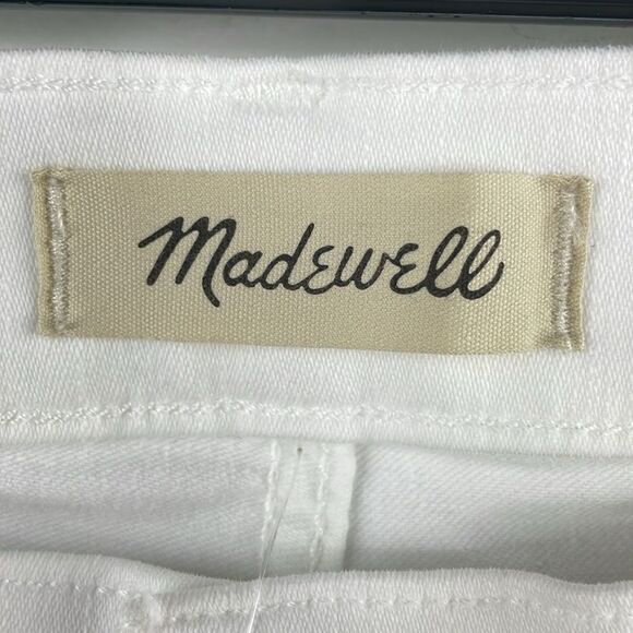 Madewell Mid Rise Kick Out With Magic Pocket White Size W 33P plus size - Picture 8 of 13